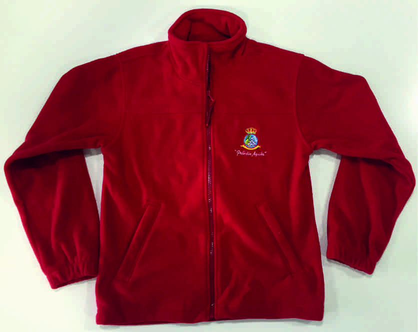 Chaqueta Forro Polar Azul Roja